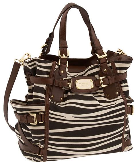 michael kors tribal zebra vertical tote|Michael Kors Tote Bags .